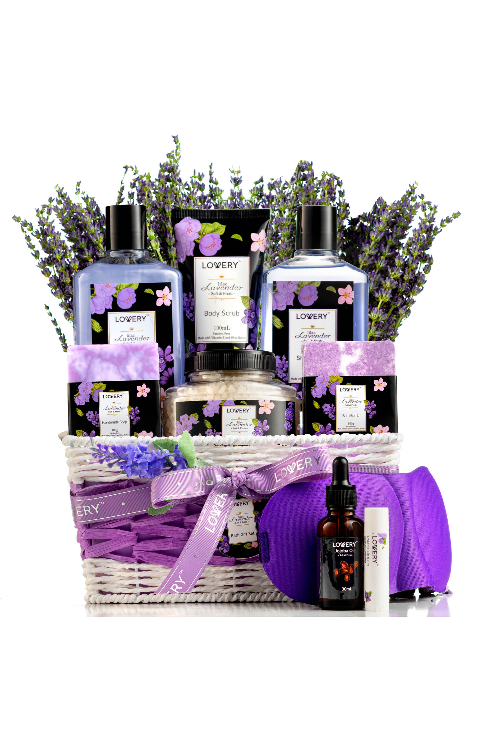 Lavender & Lilac Spa Gift Basket with Sleep Mask | Nordstrom