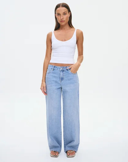 Mid Rise Wide Leg Jean | Glassons (Australia)