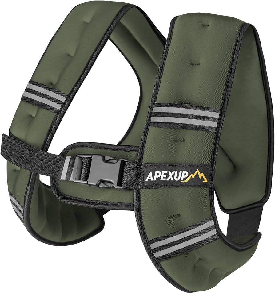APEXUP Weighted Vest Men 5lbs/10lbs/15lbs/20lbs/25lbs/30lbs Weights with Reflective Stripe, Weigh... | Amazon (US)