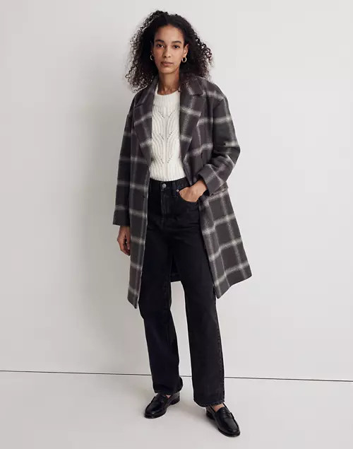 Windowpane Haydon Coat in Insuluxe Fabric | Madewell