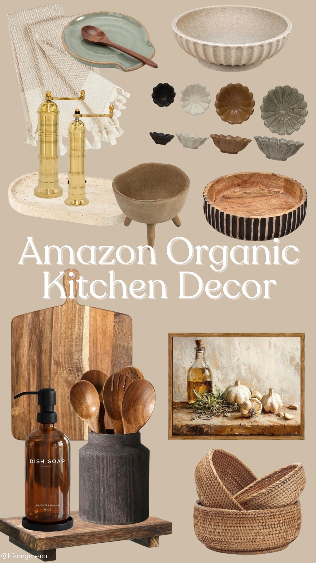 Sharing my favorite Amazon organic kitchen decor — think wood accents, ceramic pieces, soft neutrals, and subtle brass details. It looks curated… but it’s budget-friendly. 

#LTKHome