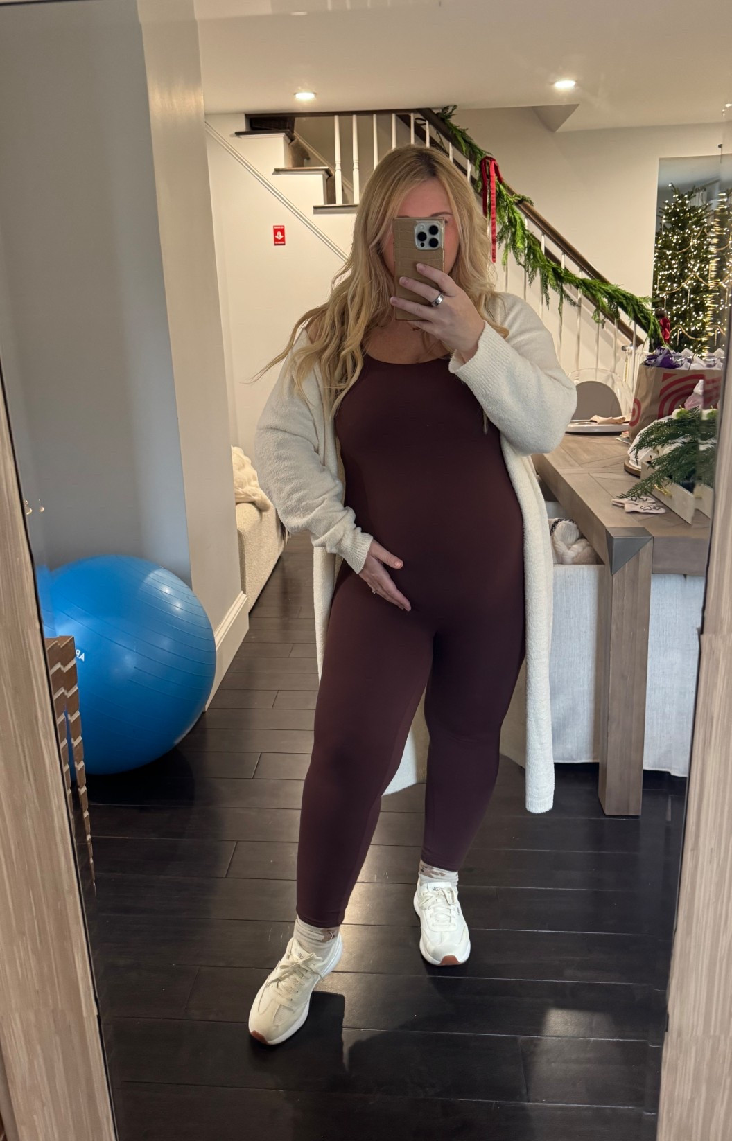 36.5 weeks - Still living in this cozy jumpsuit 🐻🤎 #maternity #maternityjumpsuit #momanda

#LTKBump #LTKStyleTip #LTKBaby