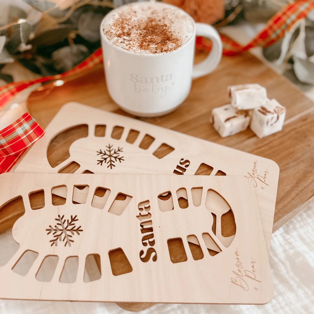 Santa Claus Boot Stencil - Etsy | Etsy (US)