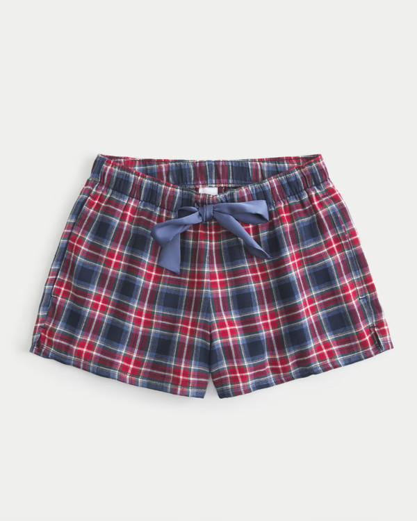 Women's Flannel Tie Shorts | Women's Bottoms | HollisterCo.com | Hollister (US)