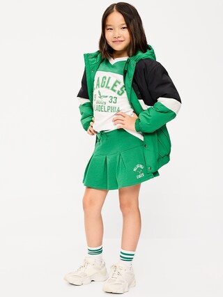 Philadelphia Eagles French Terry Pleated Skort for Girls | Old Navy (US)
