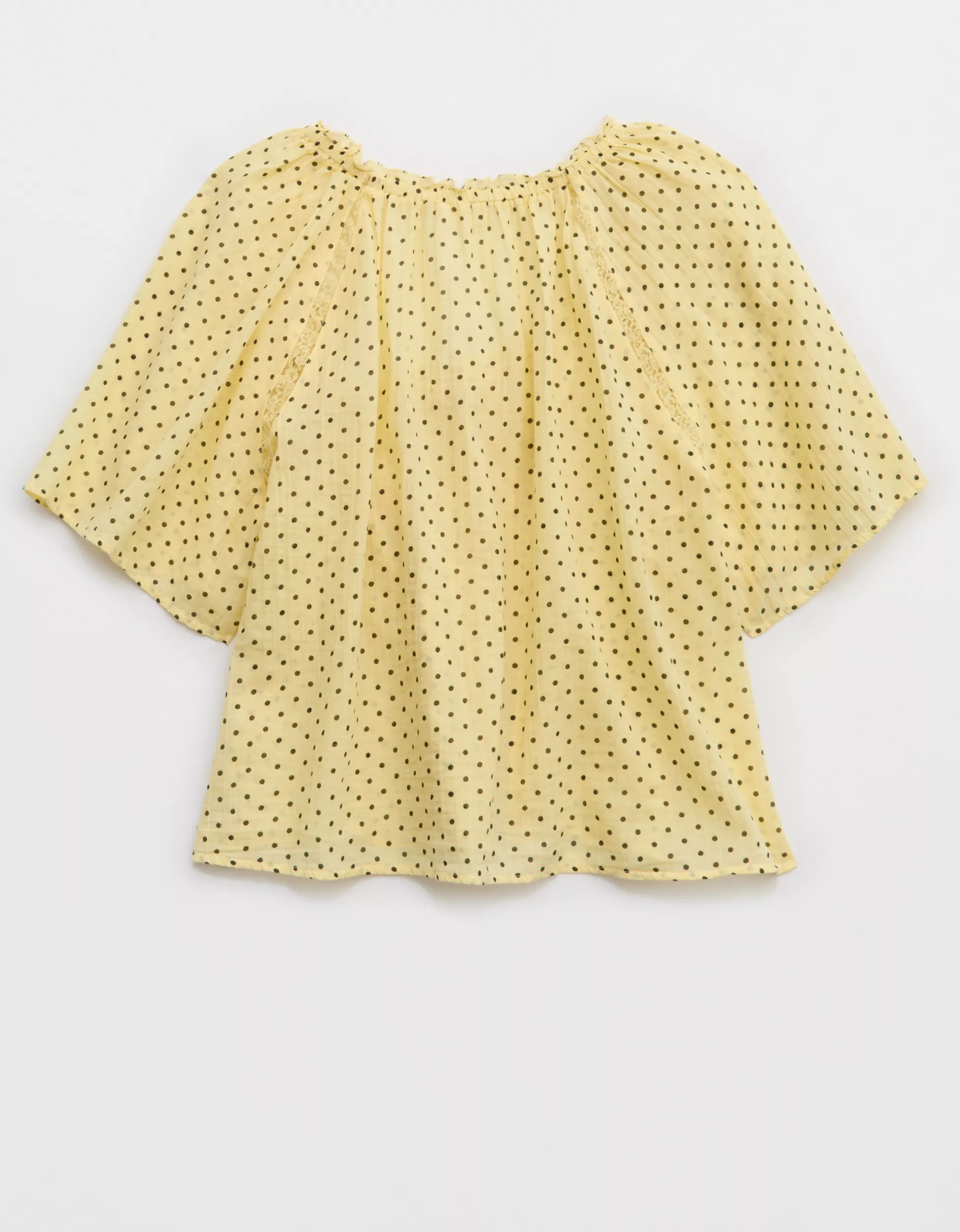 Aerie Woven Button Blouse | American Eagle Outfitters (US & CA)