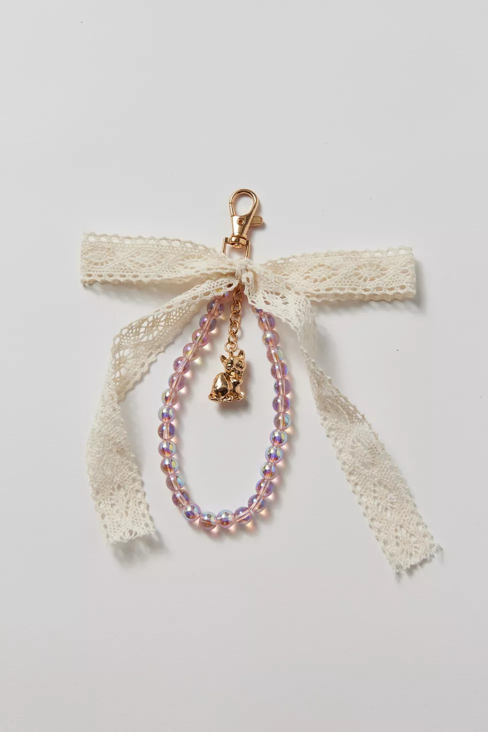 Kimchi Blue Lace Bag Charm Keychain | Urban Outfitters (US and RoW)