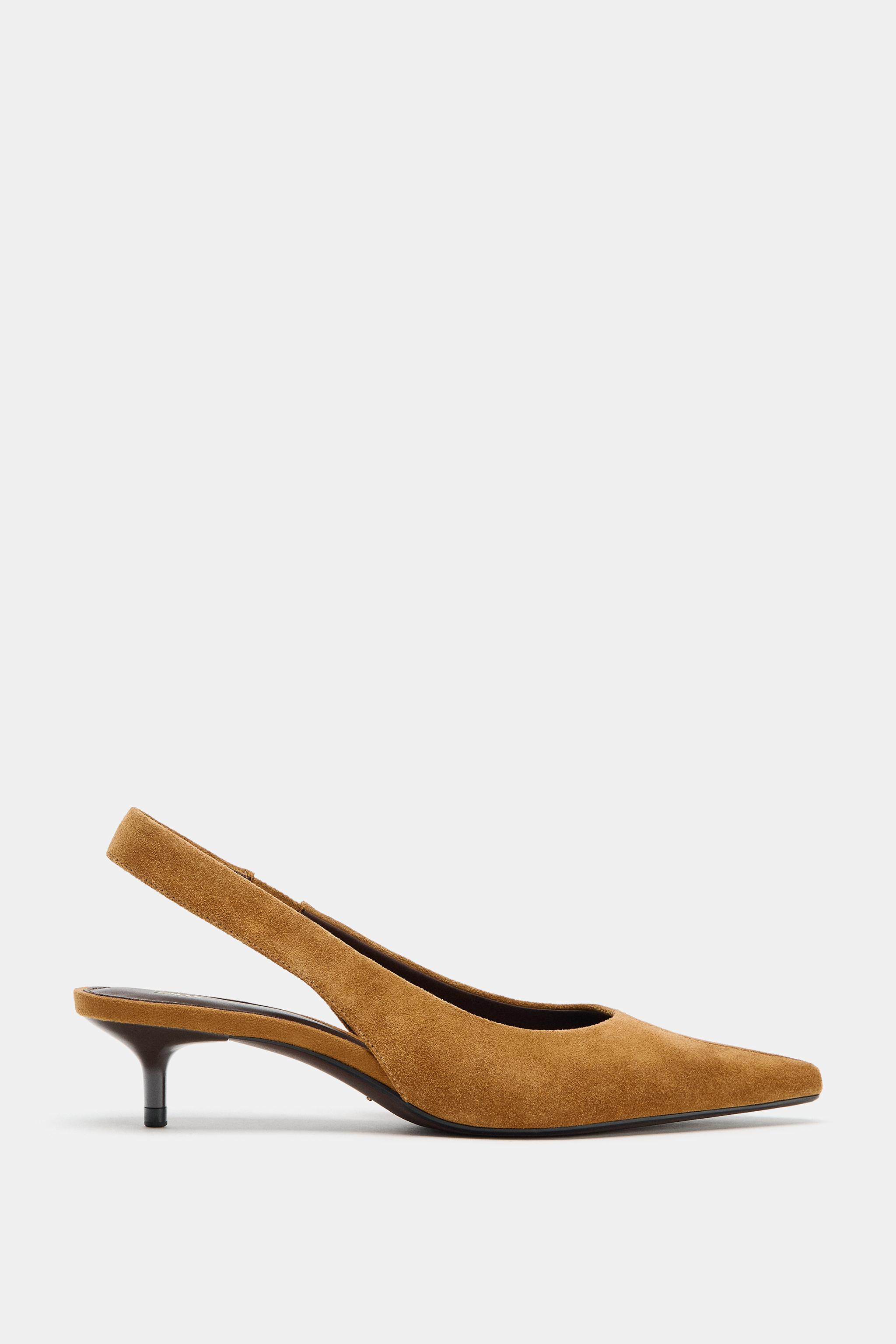 SUEDE SLINGBACK SHOES | Zara US