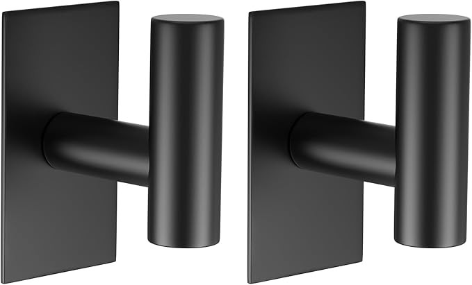 VAEHOLD Wall Towel Hooks, Heavy Duty Sticky Holder Waterproof Towel Hooks for Hanging Coat, Cloth... | Amazon (US)