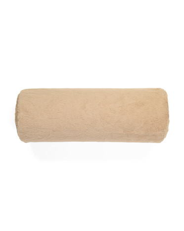 Made In Usa 6x18 Faux Fur Neck Roll Pillow | TJ Maxx