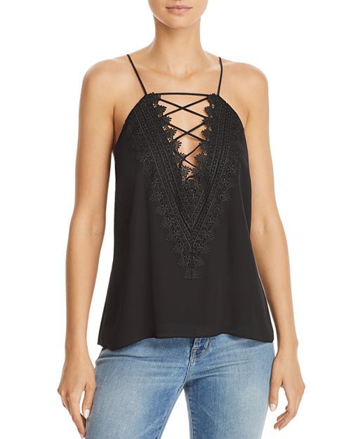 WAYF Posie Lace-Up Camisole Women | Bloomingdale's (US)