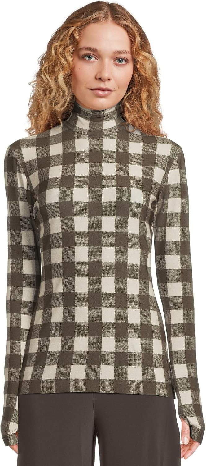 Norma Kamali Women's Slim Fit Long Sleeve Turtle Top | Amazon (US)