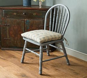 Heather Blue Floral U Shaped Seat Cushion | GreenRow