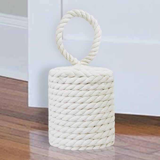 4.4LB Decorative Door Stop, Sailors Knot Rope Door Stop, Weighted Door Stopper, Nautical Heavy Do... | Amazon (US)