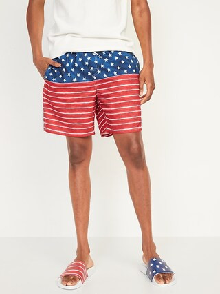 Printed Swim Trunks for Men --7-inch inseam | Old Navy (US)