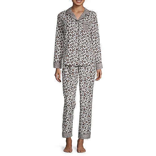Liz Claiborne Womens Pant Pajama Set 2-pc. Long Sleeve | JCPenney