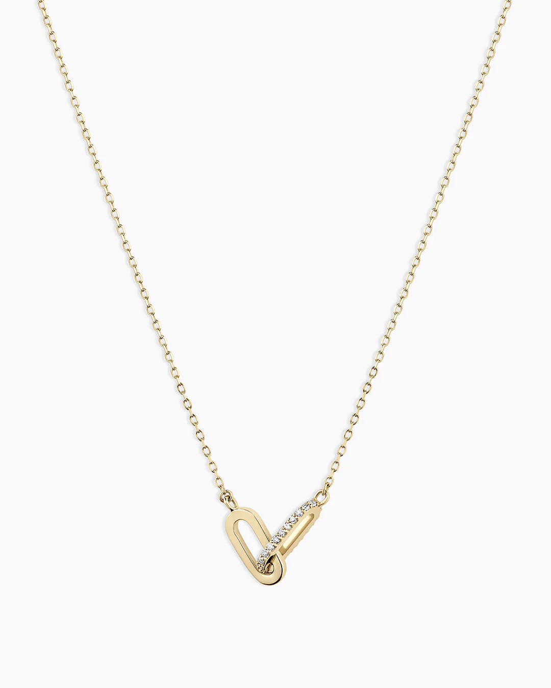 Diamond Bond Interlocking Link Necklace | gorjana