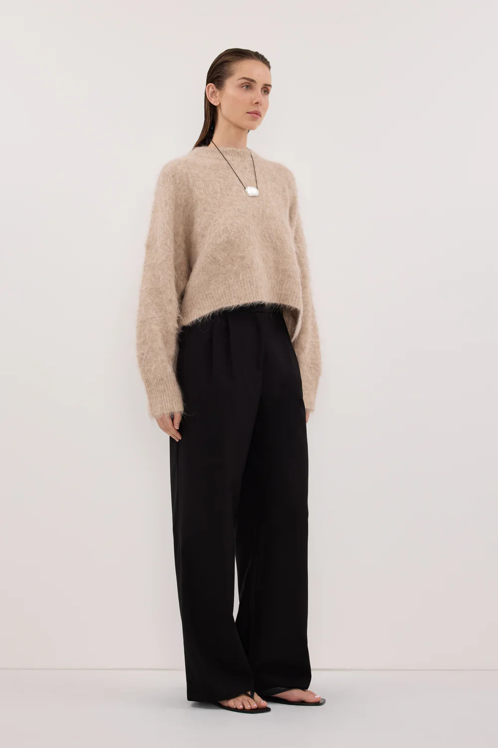 SALMA OAT TUCK SLEEVE JUMPER | DISSH