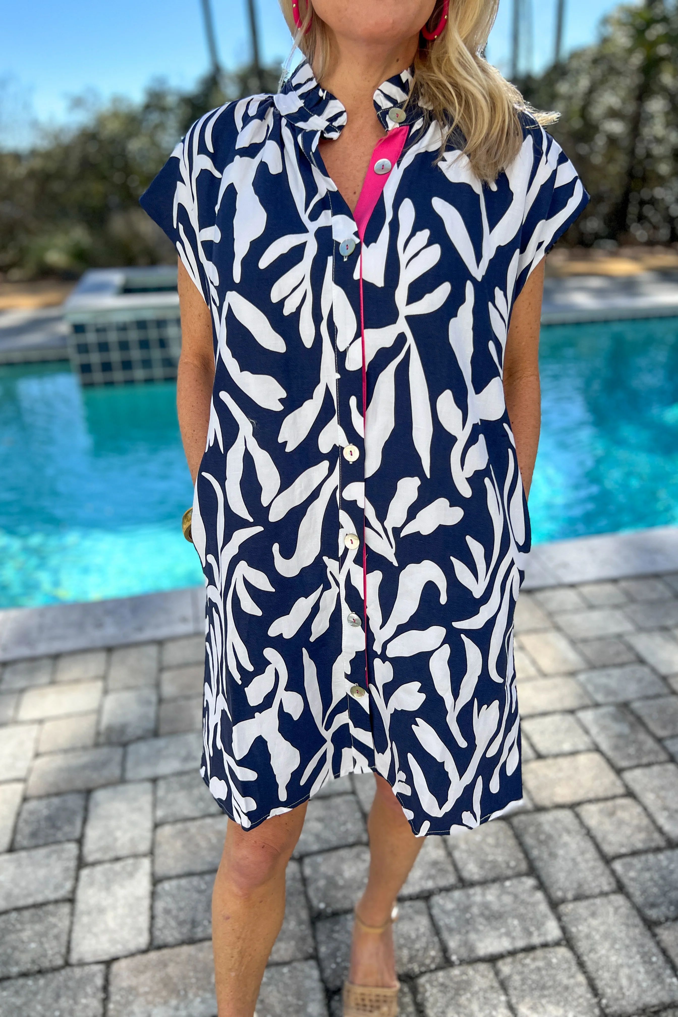 Pippin dress, navy | Mimi Seabrook