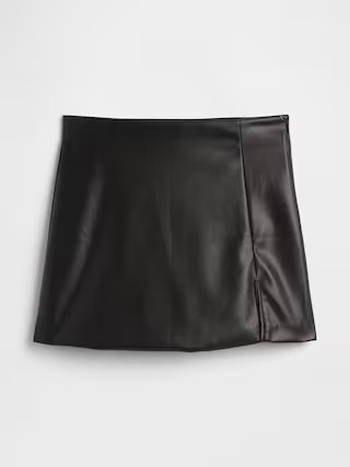 Vegan-Leather Mini Skirt | Gap Factory