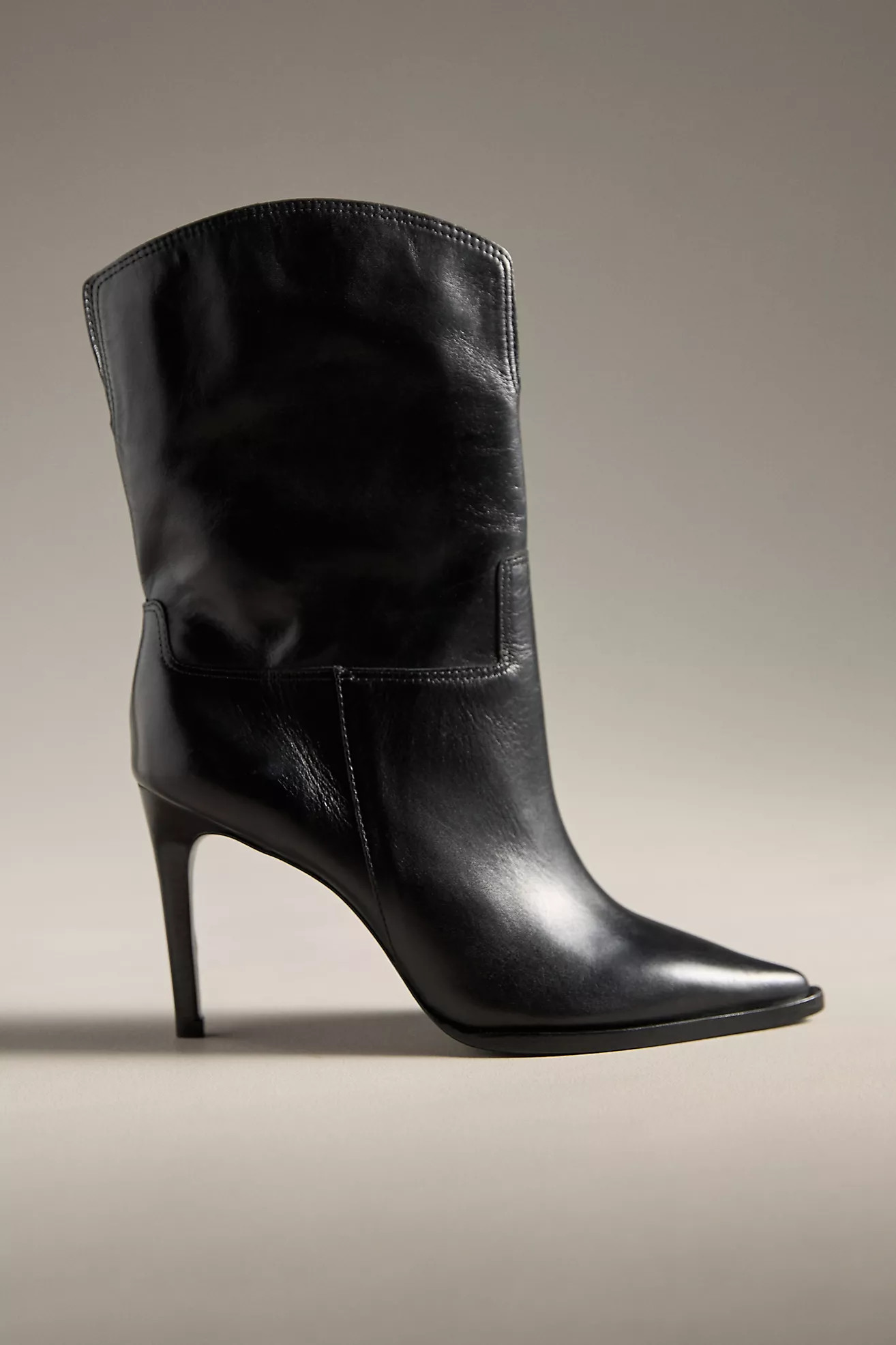 Vicenza Pointed-Toe Mid Heeled Boots | Anthropologie (US)