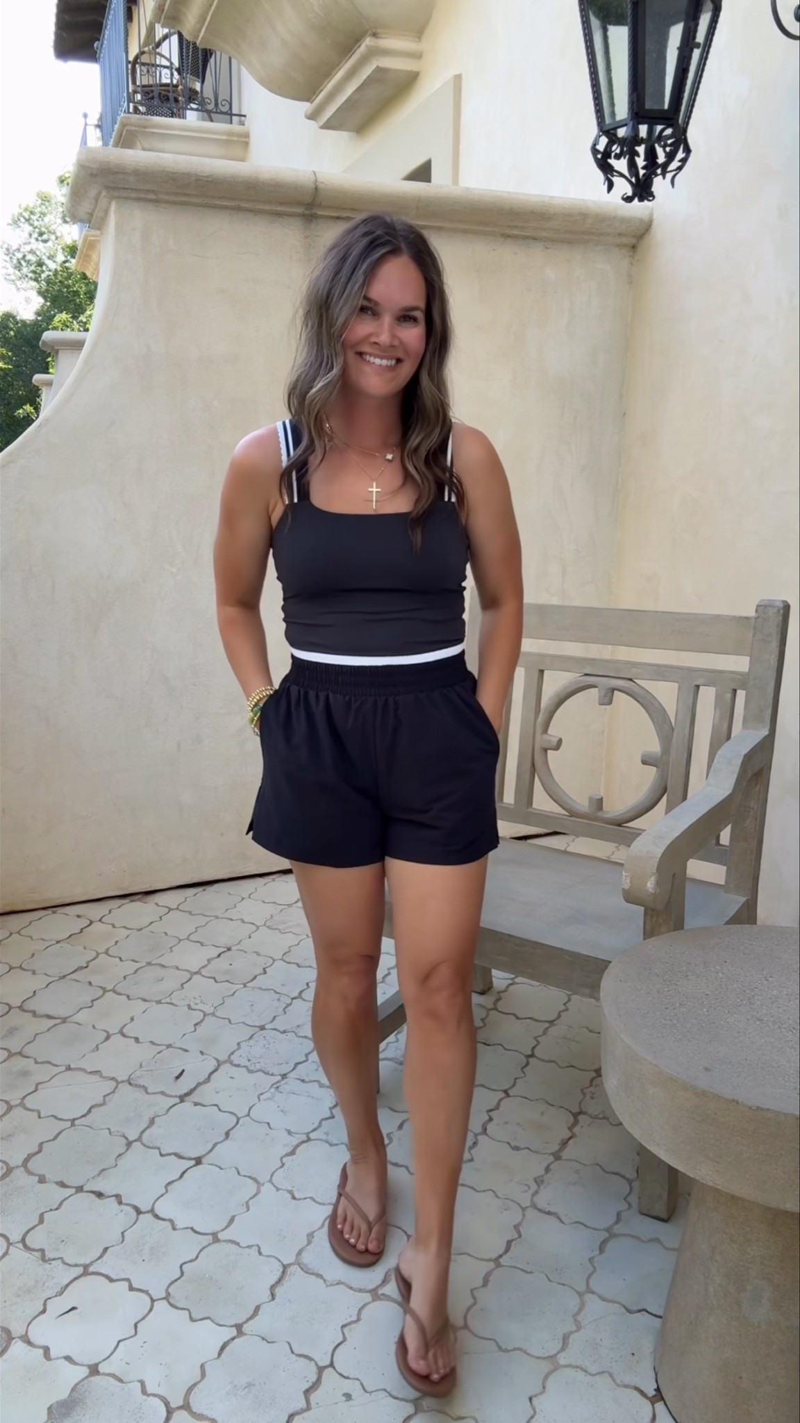 Such a cute sporty look for summer! Comfortable and flattering too

#LTKootd #LTKActive #LTKmomlife