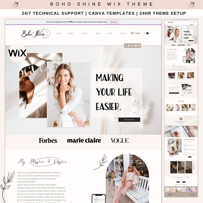 Wix Website Design| Wix Website Template| Website Templates| Wix Template| Website design|  Websi... | Etsy (US)