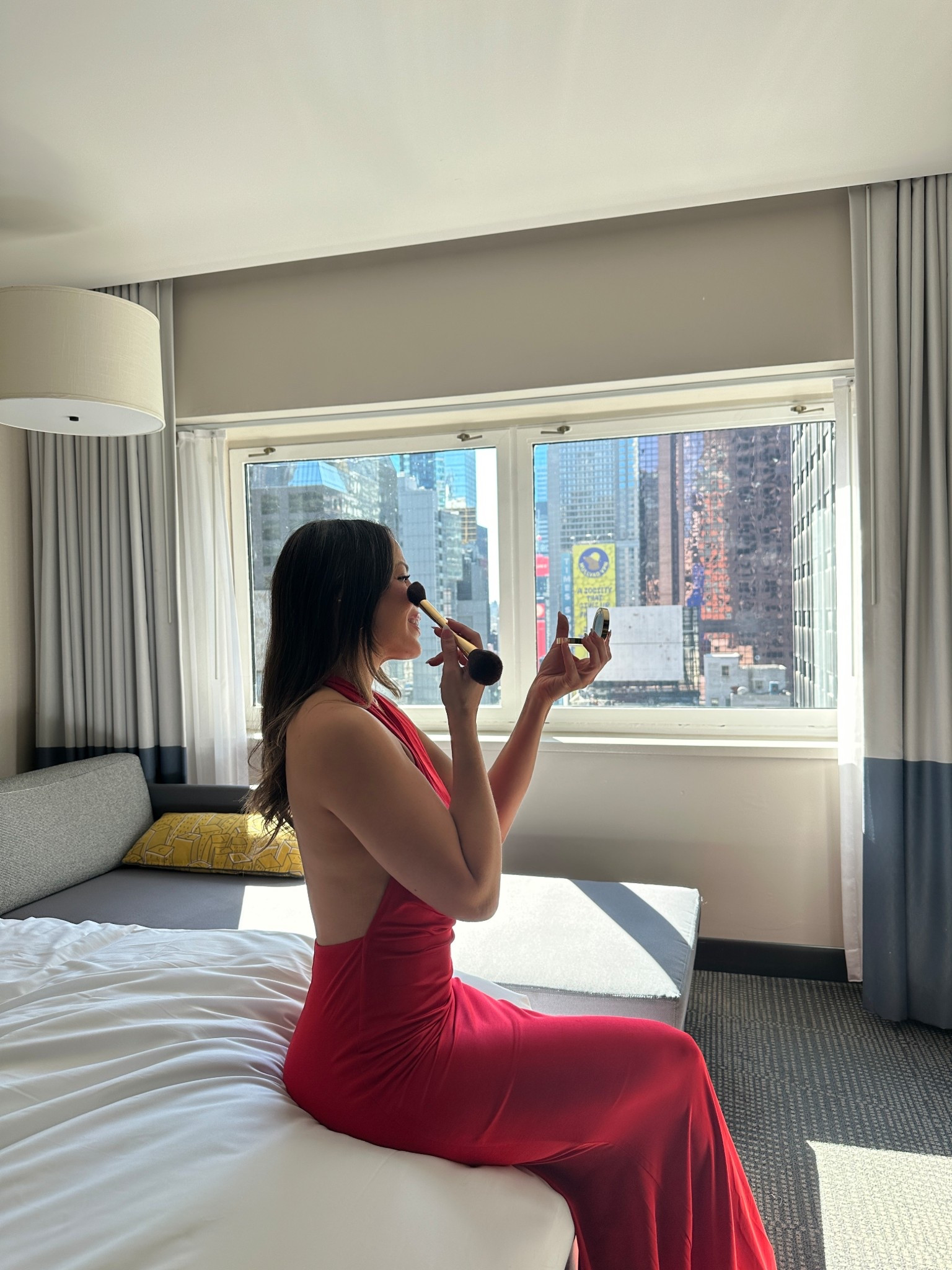 Soft life energy with a Times Square backdrop and nowhere else to be.  

During my trip to New York, I didn’t just attend NYFW and pop-ups, I explored the city while staying at @MSocialtimessquareNYC. This spot is right near Times Square, Broadway theaters, amazing restaurants, and a subway on the corner. It’s the perfect spot for exploring NYC with ease.   

My recommendation? Stay in and enjoy dinner with a view at @BeastandButterfliesTimesSquareNYC downstairs.   

📌Add this spot to your list of places to stay in New York City 🗽🚕🍎🎭 

#LTKgrwm #LTKdayinmylife #LTKTravel