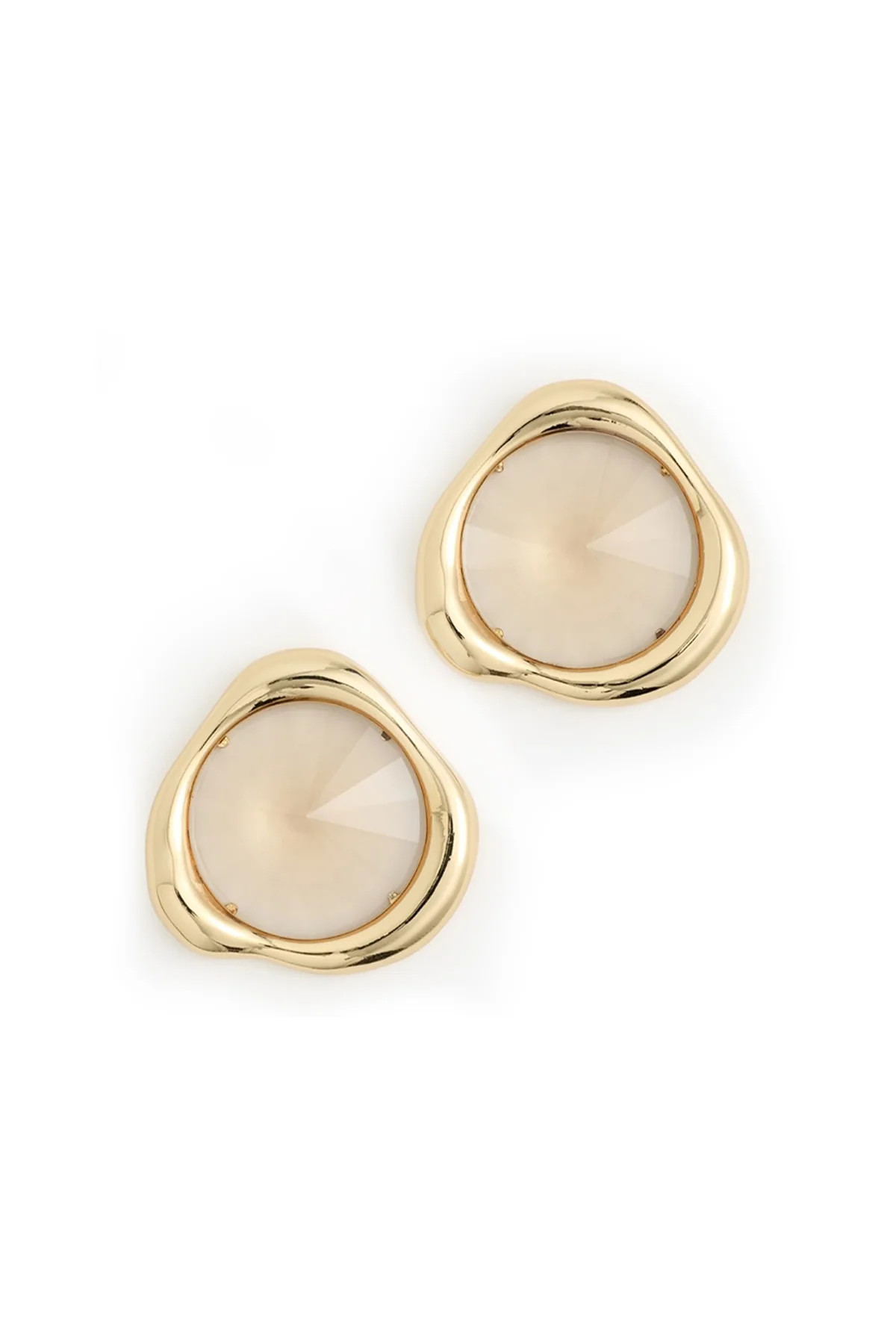 Sloane Crystal Button Earrings | Lelet NY
