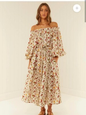 Palm Noosa Sicily Dress Tomato Print OSFM | eBay | eBay US