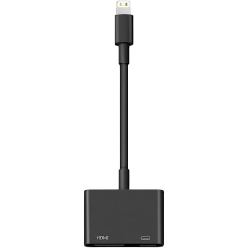 Lightning to HDMI Adapter for iPhone, [Apple MFi Certified] Digital AV Dongle,1080P Sync Screen Cable with Lightning Charging Port for iPhone, iPad to TV/Projector/Monitor No Need Power Supply | Amazon (US)