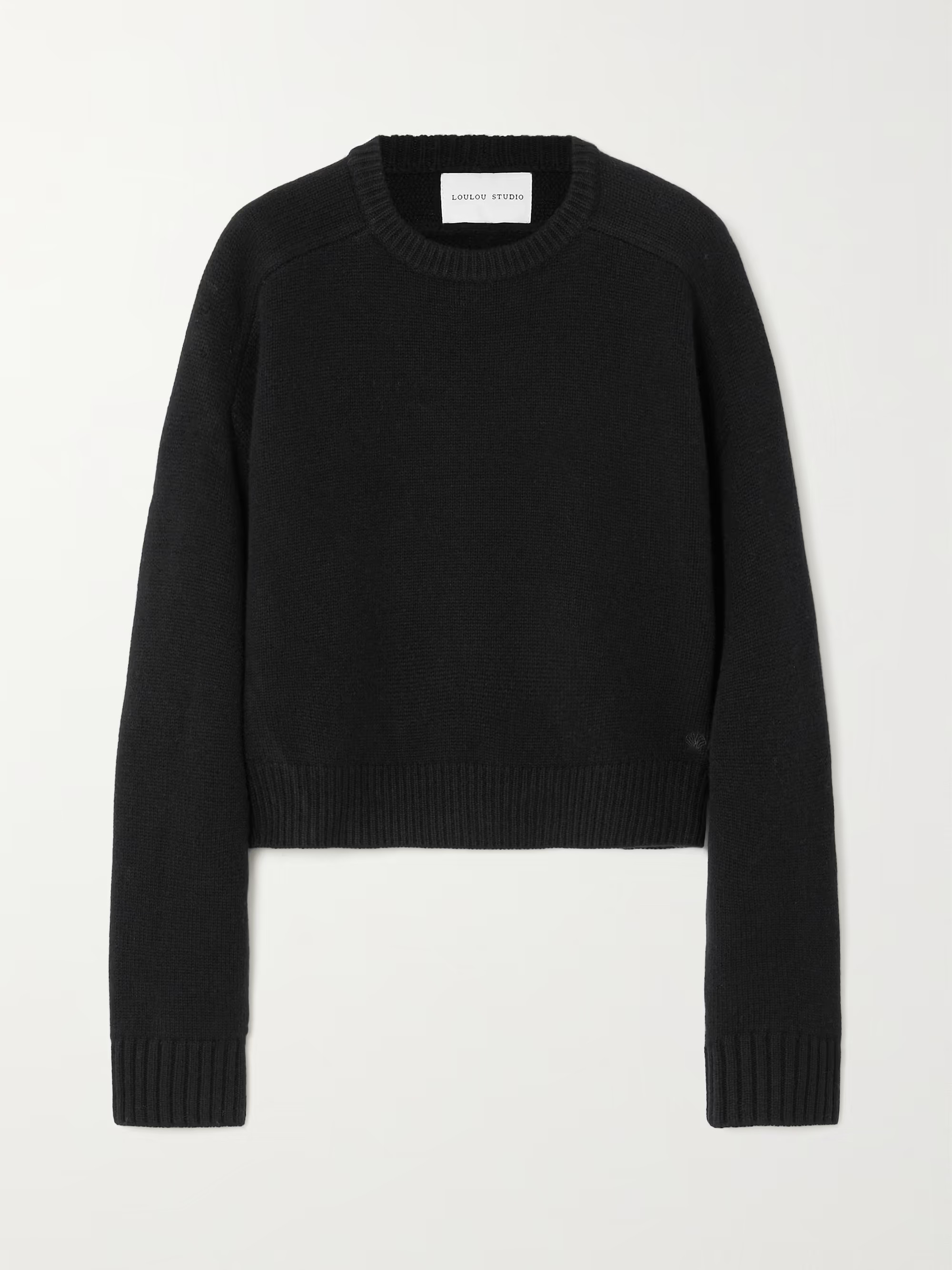 LOULOU STUDIO Bruzzi oversized cropped merino wool and cashmere-blend sweater | NET-A-PORTER | NET-A-PORTER (US)