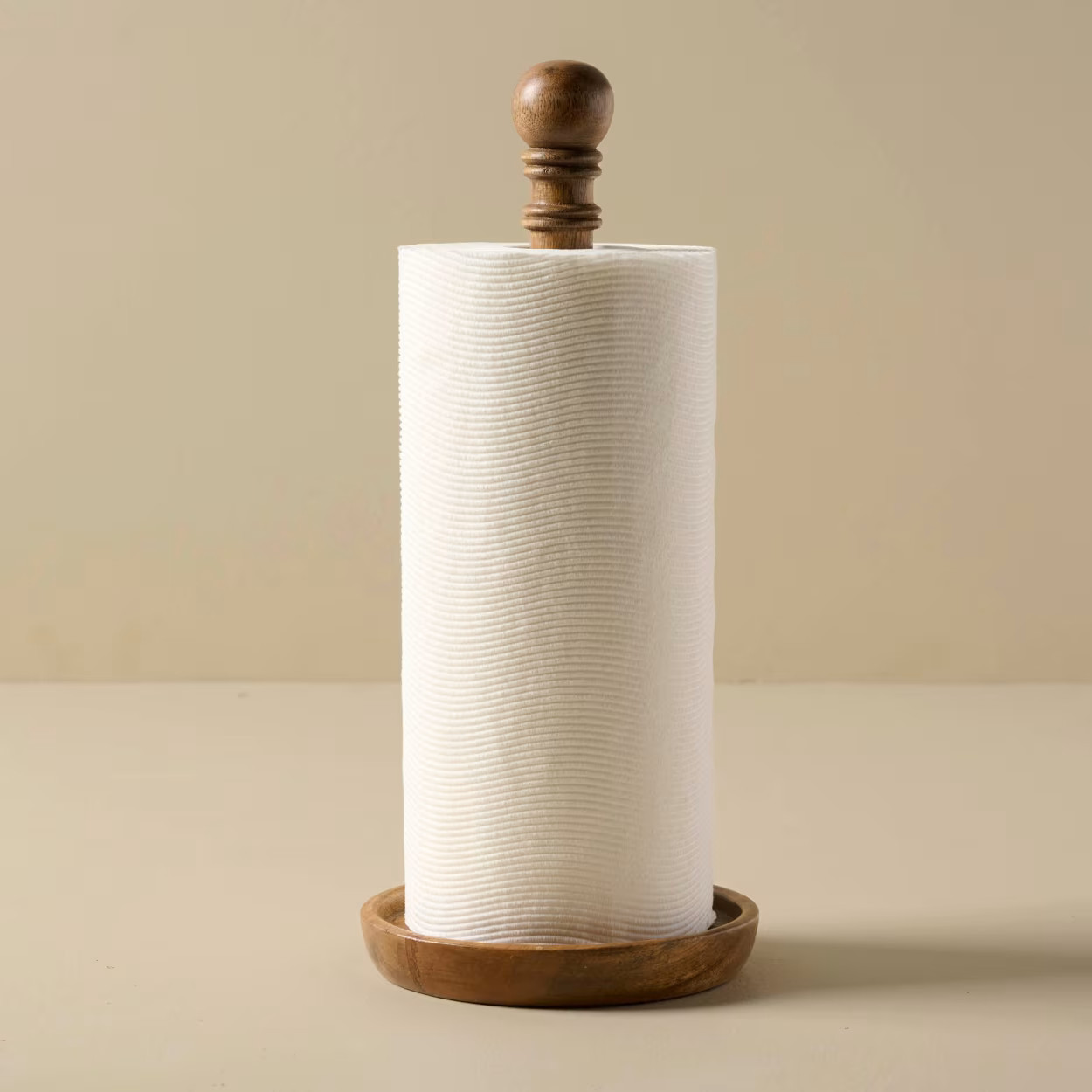 Antiqued Wood Paper Towel Holder | Magnolia