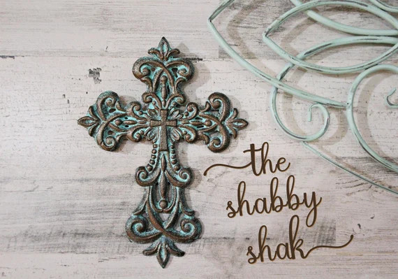 Iron Cross, Spiritual Decor, Cast Iron Cross, Rustic Metal Cross, Christian Gift, Religious Wall ... | Etsy (US)