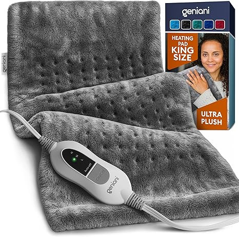 GENIANI Large Electric Heating Pad for Back Pain & Cramps Relief, Valentines Day & Birthday Gifts... | Amazon (US)