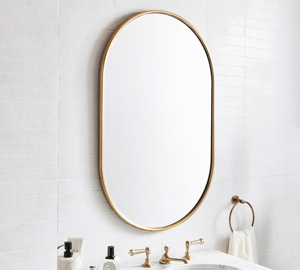 Vintage Pill Shaped Mirror | Pottery Barn (US)