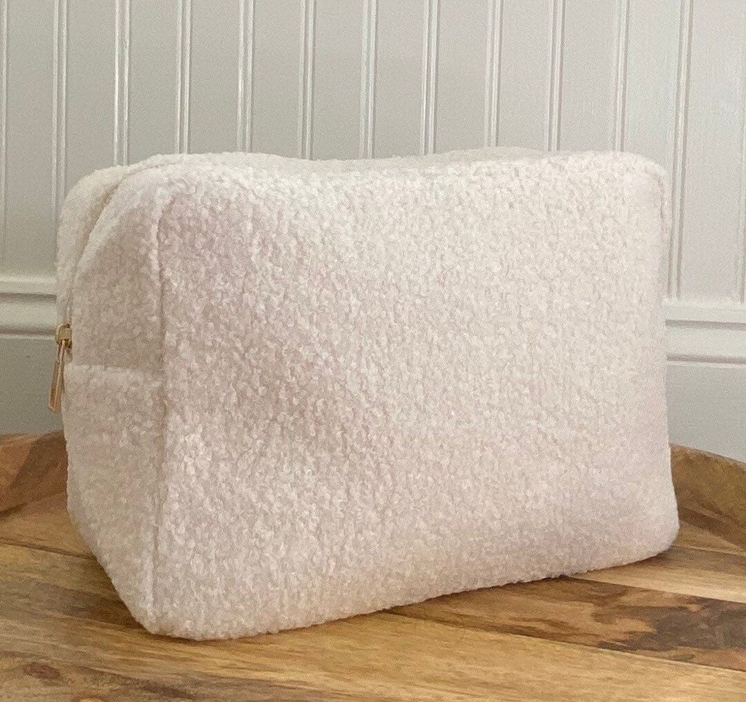 Large Toiletry Bag for Women Fuzzy Soft Pouch EXTRA LARGE Bag - Etsy | Etsy (US)