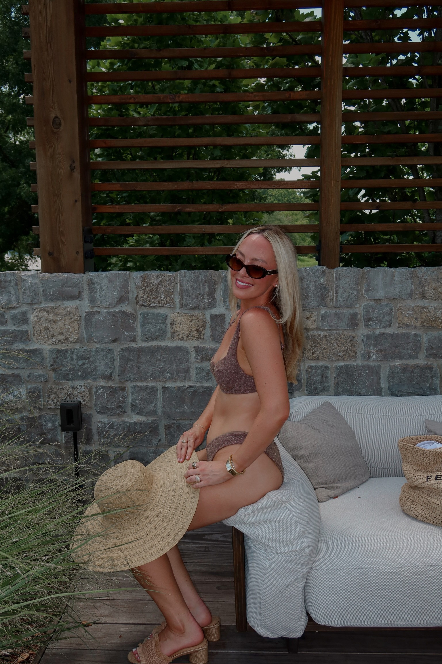 Pool day at Southhall in Nashville ☀️

brown bikini, brown bikini outfit, neutral swimwear, bikini outfit women, summer swimwear, pool day outfit, chic swimwear, neutral bikini, beach vacation outfit, resort wear women, vacation swimwear, summer beach style, straw sun hat, oversized beach hat, woven beach bag, raffia beach bag, designer beach bag, poolside outfit, summer vacation style, beach style

#LTKSwim #LTKdayinmylife #LTKootd