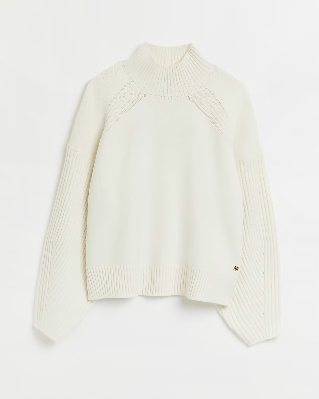 Cream knitted jumper | River Island (UK & IE)