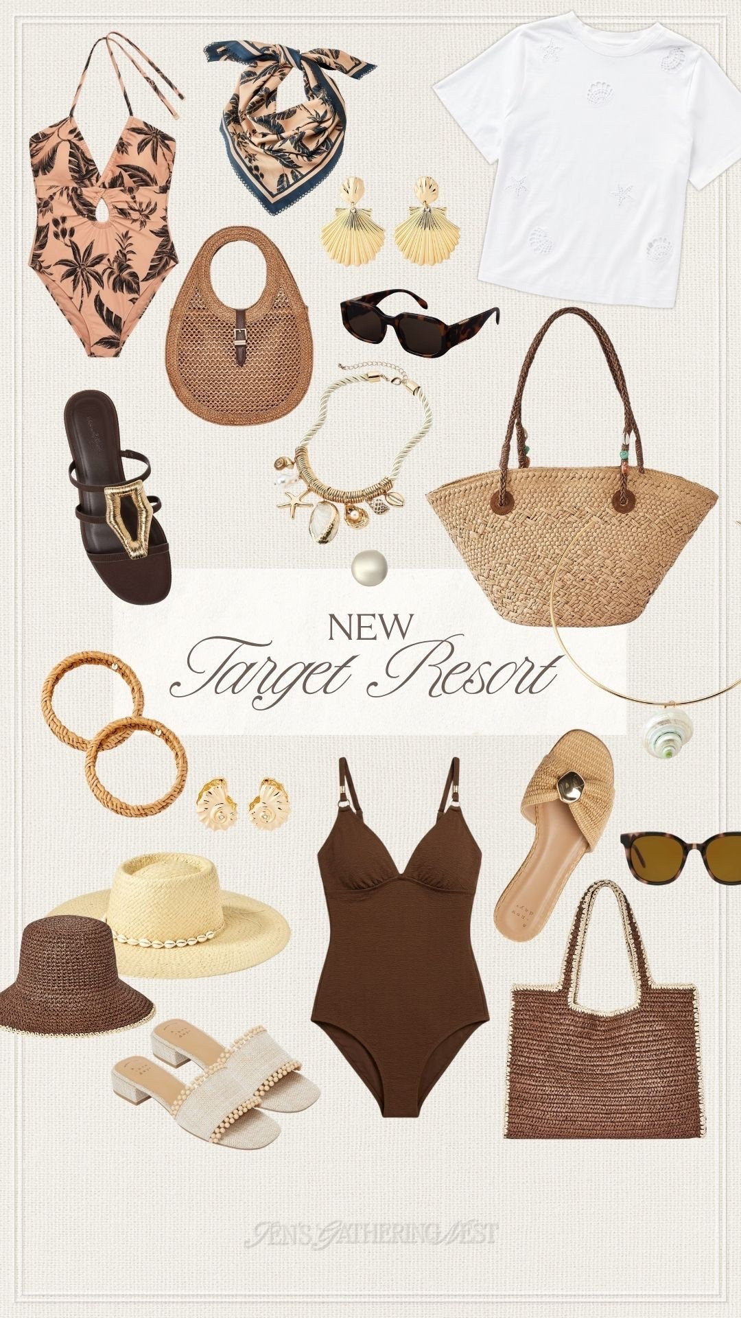 New Target resort finds with swimsuits, woven bags, shell details and warm-weather accessories. 🐚 

#targetfinds #targetstyle #resortwear #summerstyle #vacationstyle #beachoutfit #swimwear #summerfashion #ltkfinds #summer2026

#LTKootd #LTKSeasonal