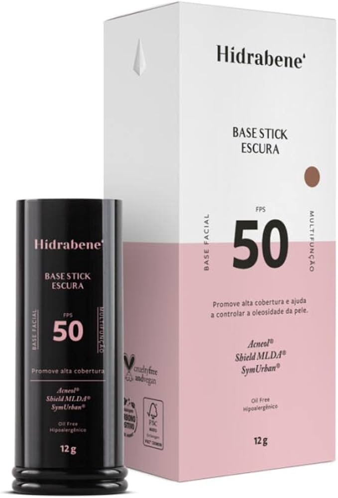 Hidrabene Base Stick Escura - 12 g | Amazon (BR)