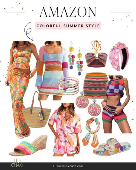 Brighten up your wardrobe with our Amazon Colorful Summer Style picks! Discover a curated selection of vibrant and trendy pieces perfect for the warm weather. From bold sundresses and playful tops to eye-catching swimwear and statement accessories, these items are designed to make you stand out. Embrace the joy of summer with colors that pop and styles that turn heads. Whether you're planning a beach day, a backyard BBQ, or a night out, our colorful summer styles will keep you looking fabulous and feeling great. Shop now to find your new favorite summer outfits and add a splash of color to your wardrobe! #LTKstyletip #LTKfindsunder100 #LTKfindsunder50 #ColorfulSummer #AmazonFashion #SummerStyle #BrightAndBold #FashionInspo #AmazonFinds #SummerOutfits #BeachReady #SummerWardrobe #AmazonStyle #FashionTrends #ShopNow #AmazonShopping #VibrantFashion #SummerVibes #OOTD #StyleInspo

