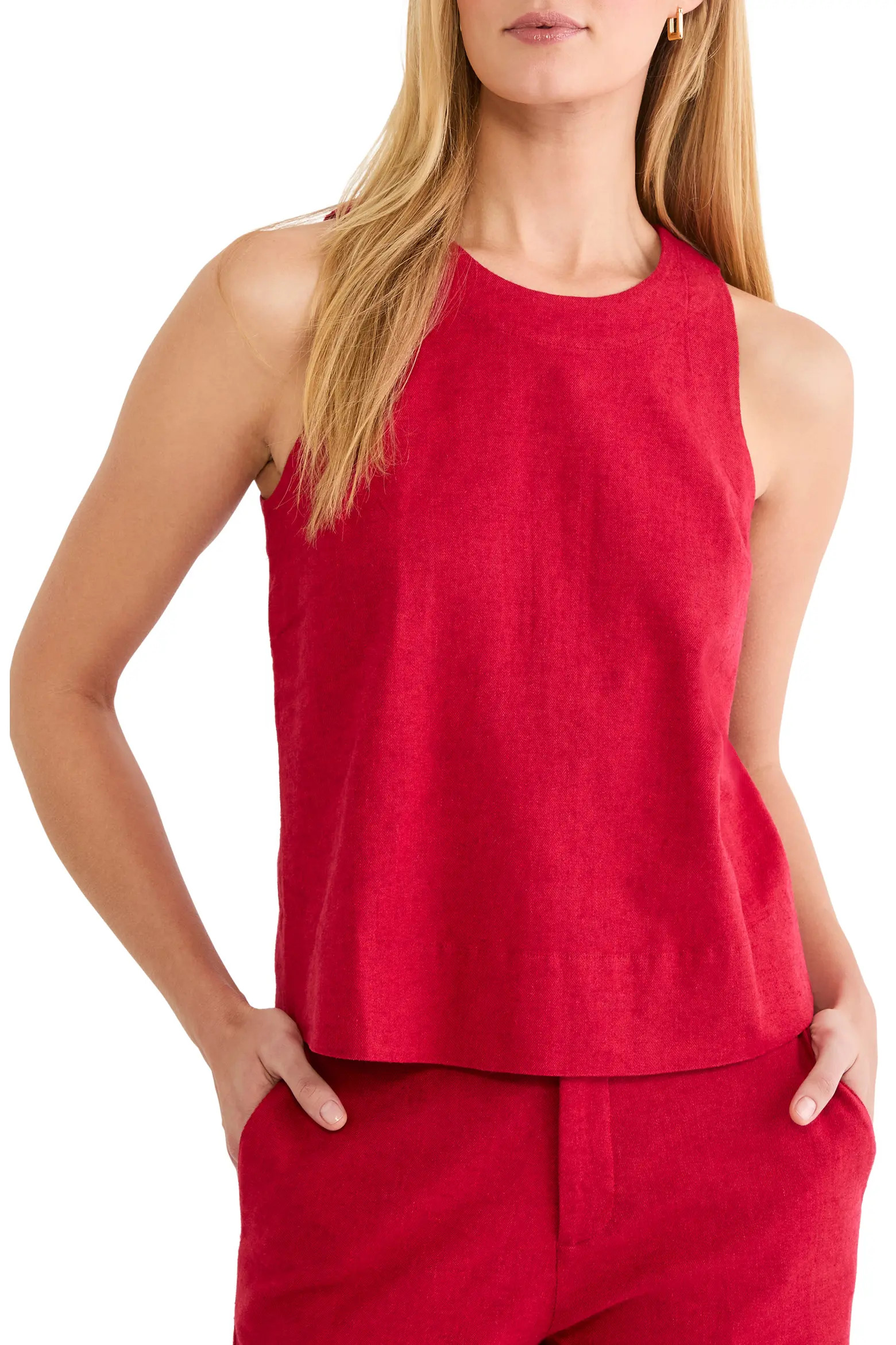 Linen Blend Tank (Women) | Nordstrom | Nordstrom