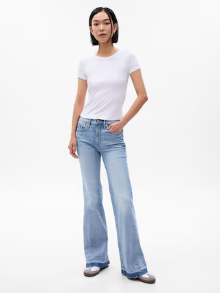 High Rise '70s Flare Jeans with Washwell | Gap (US)