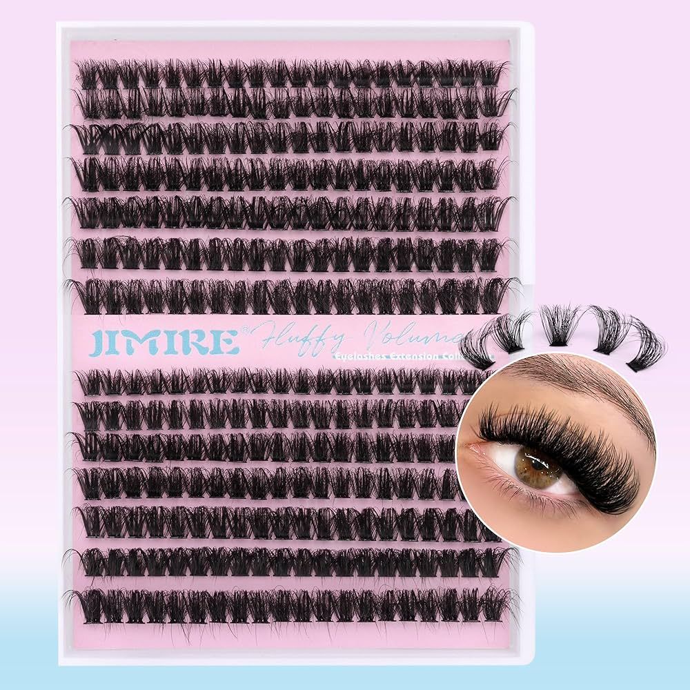Fluffy Lash Clusters Volume Individual Eyelashes Thick Mink Eyelash Clusters D Curl 10-16mm Clust... | Amazon (CA)