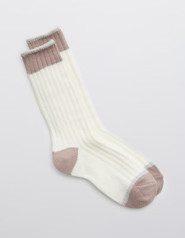 Aerie Colorblock Crew Socks | American Eagle Outfitters (US & CA)