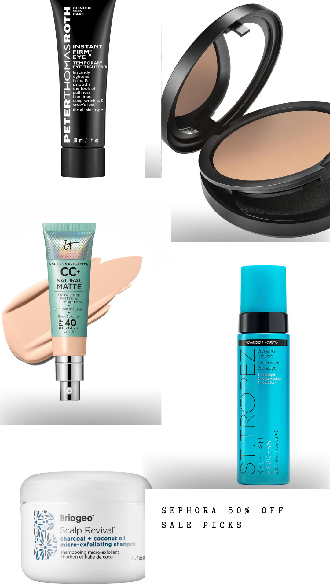 My top picks from the Sephora sale. Almost all of these are 50% off which almost NEVER happens. 

 #LTKSaleAlert #LTKBeauty