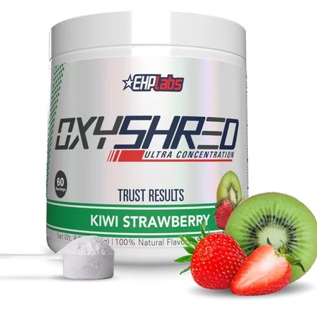 EHP Labs OxyShred Pre Workout Powder - Preworkout Powder with L Glutamine & Acetyl L Carnitine, Energy Boost Drink - Kiwi Strawberry, 60 Servings | Walmart (US)