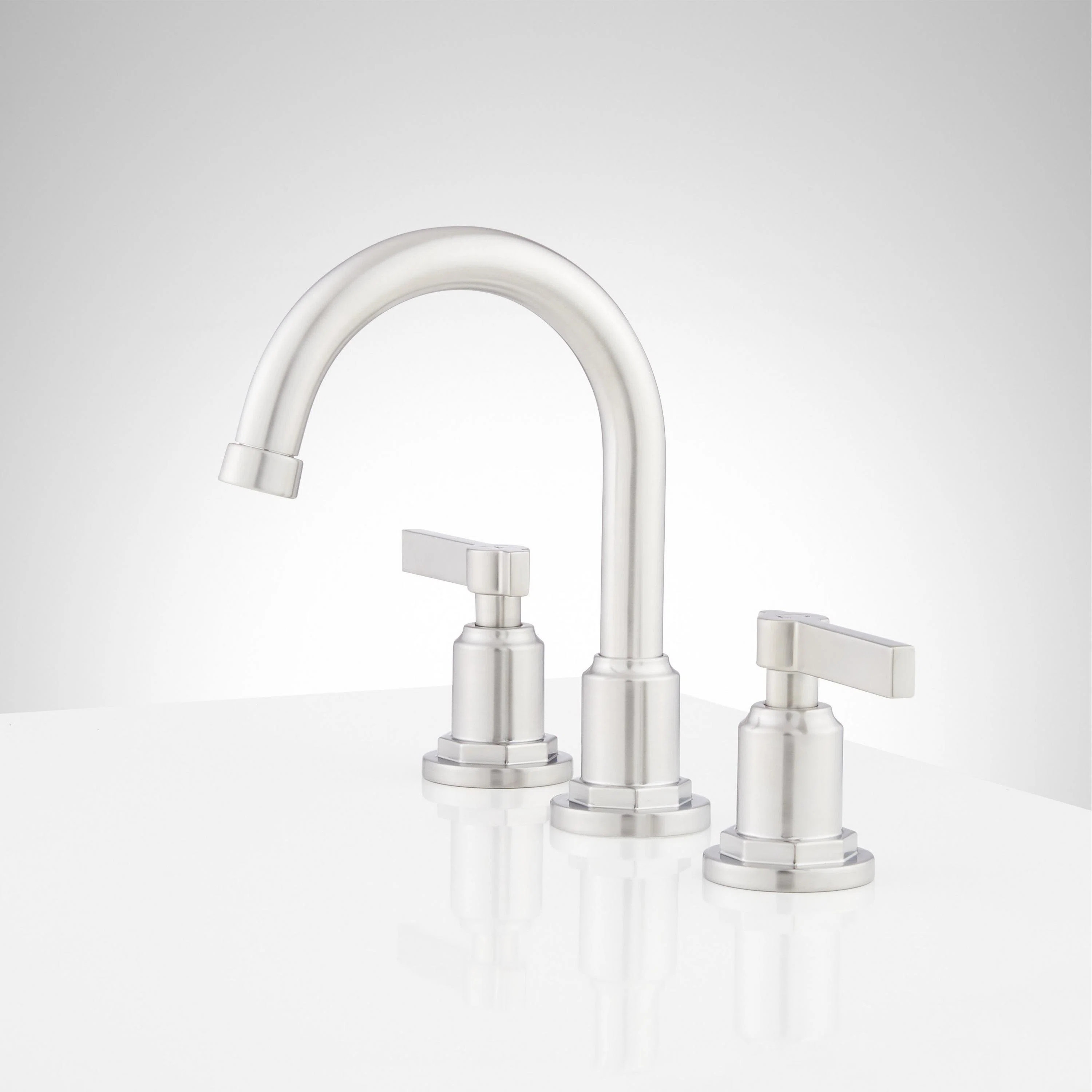 Greyfield 1.2 GPM Widespread Bathroom Faucet with Metal Lever Handles and Pop-Up Drain Assembly 4... | Wayfair North America