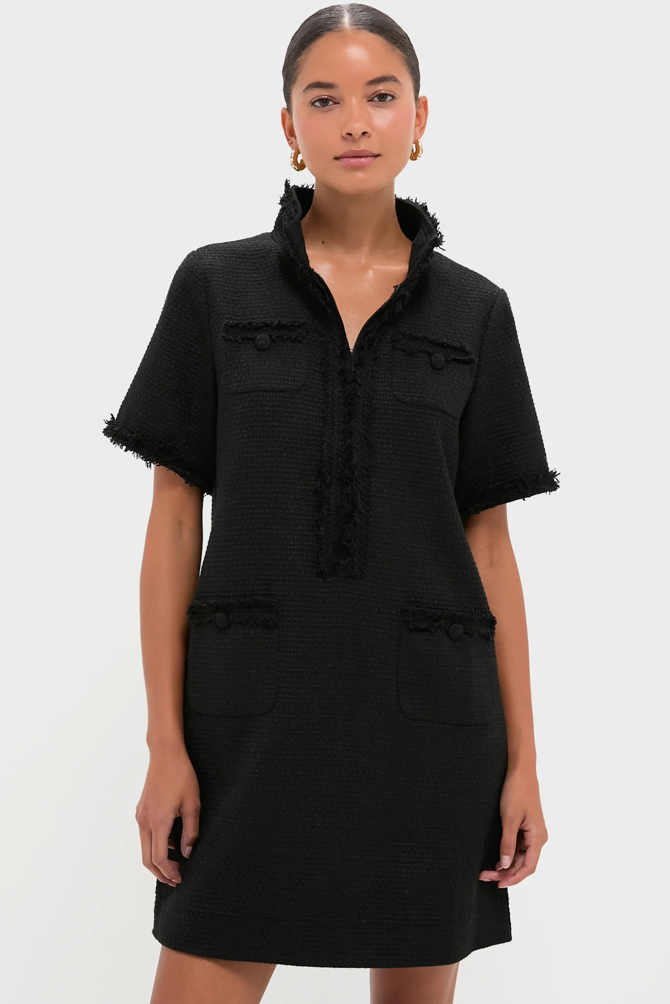 Black Tweed Ophelia Dress | Tuckernuck (US)